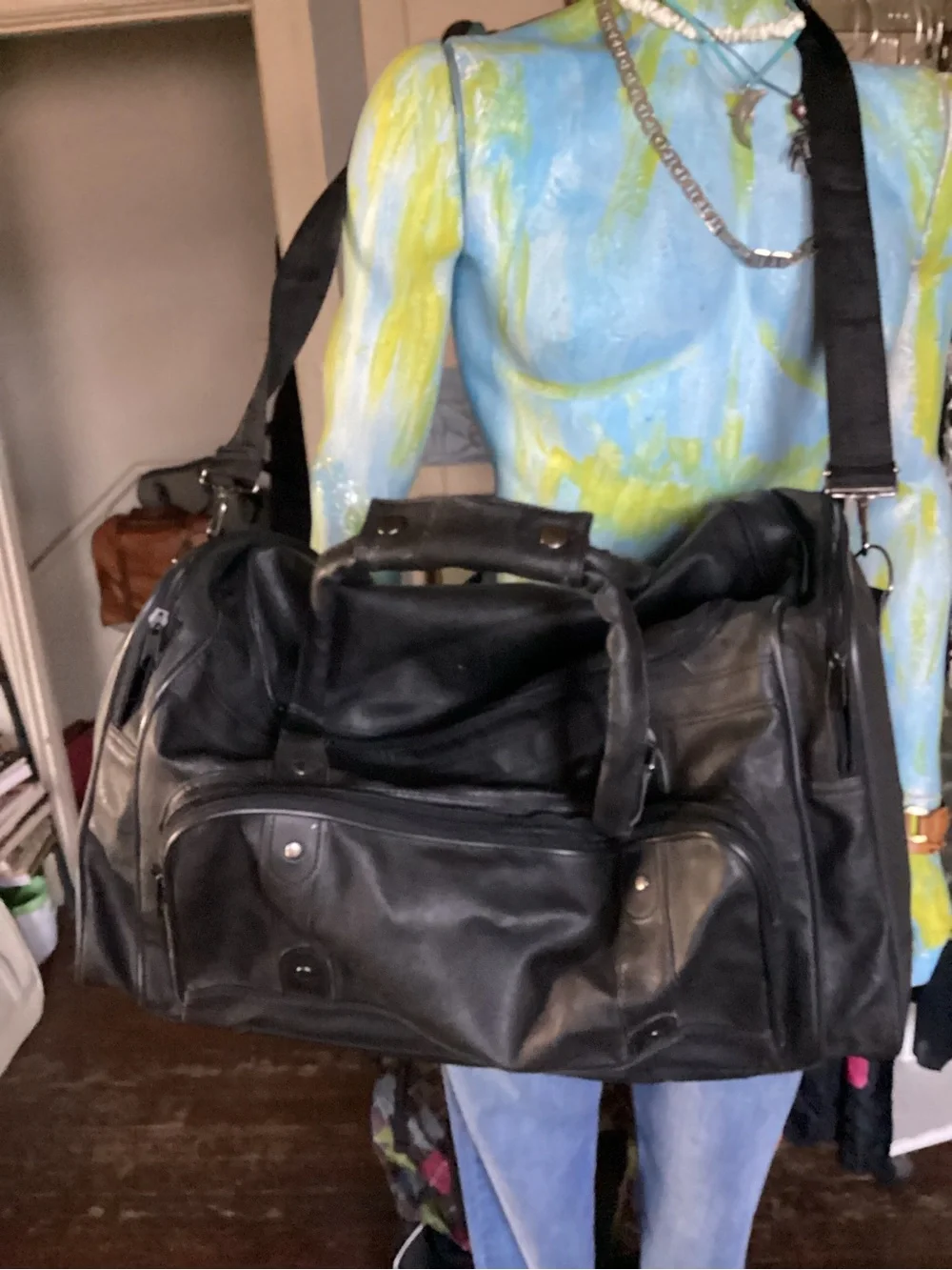 Black/Charcoal duffel bag